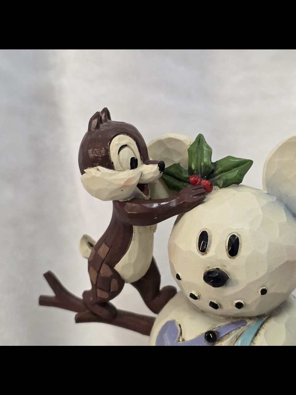 Jim Shore Disney Traditions Chip and Dale "Woodland Winter Wonderland" Figurine - Picture 2 of 12